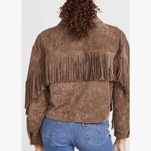 BlankNYC tassel fringe jacket
